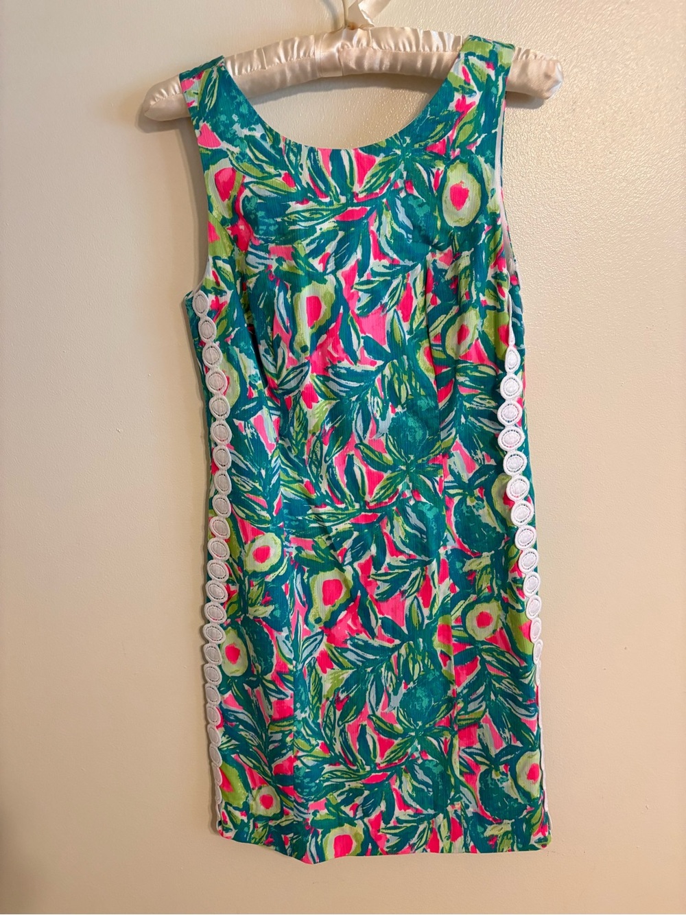 Lilly Pulitzer Teal, Pink & Lime Tropical Shift Dress